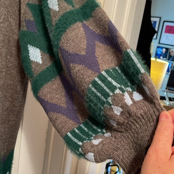 Gorgeous, long, gray sweater, warm, and snuggly anthropology - Picture 1 of 5